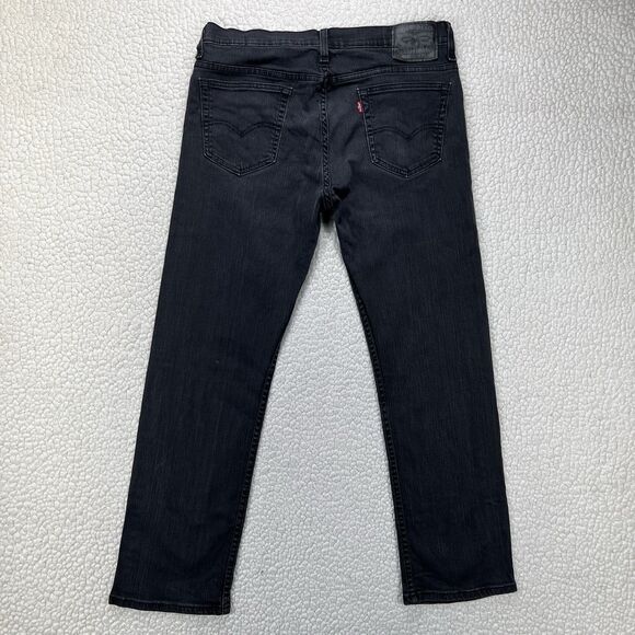 Levi’s 569 Jeans Men’s 34x32 (Actual 34x31) Black Loose Straight Grunge Casual - Picture 3 of 11